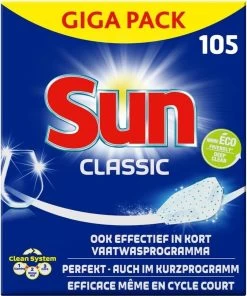 SUN® Sun Vaatwastabletten Classic - 105 Stuks - Voordeelverpakking -Afwasgereedschap Winkel 1003x1200