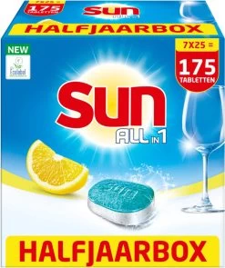 SUN® Sun All-In-1 Citroen Vaatwastabletten - 7 X 24 Tabletten - Voordeelverpakking -Afwasgereedschap Winkel 1006x1200 3