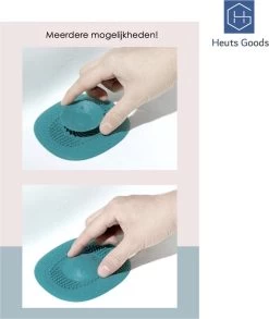 Heuts Goods - Gootsteenzeef - Gootsteenstop - Afvoerzeef - Afvoerstop - Spoelbal - Bad - Douchebak - Keuken - Wasbak - Badkuip - Siliconen - Donkerblauw -Afwasgereedschap Winkel 1011x1200 2