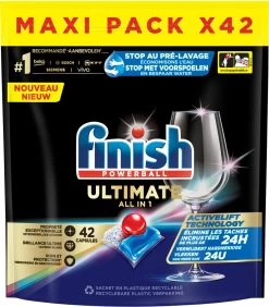 Finish Ultimate All In One Regular Vaatwastabletten - 42 Capsules