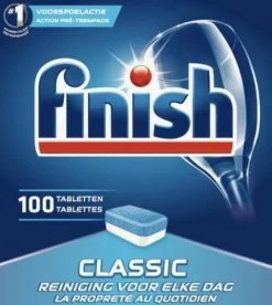 Finish Classic Regular Vaatwastabletten - 100 Stuks 12 Finish Classic Regular Vaatwastabletten - 100 Stuks -Afwasgereedschap Winkel 1075x1200