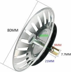 Afvoerzeef Roestvrijstaal - Gootsteen Zeef - Gootsteen Stopper - RVS - 80mm 9 Afvoerzeef Roestvrijstaal - Gootsteen Zeef - Gootsteen Stopper - RVS - 80mm -Afwasgereedschap Winkel 1184x1200 1