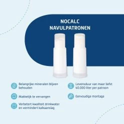 NoCalc Navulpatronen - 2 Stuks - Gebruik I.c.m. Electronic Sensor - Waterontharder - Waterontkalker -Afwasgereedschap Winkel 1196x1200 2