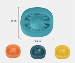 Heuts Goods - Gootsteenzeef - Gootsteenstop - Afvoerzeef - Afvoerstop - Spoelbal - Bad - Douchebak - Keuken - Wasbak - Badkuip - Siliconen - Donkerblauw -Afwasgereedschap Winkel 1200x1006