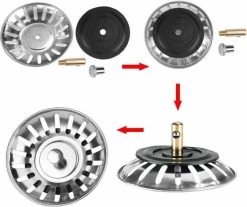 Afvoerzeef Roestvrijstaal - Gootsteen Zeef - Gootsteen Stopper - RVS - 80mm 8 Afvoerzeef Roestvrijstaal - Gootsteen Zeef - Gootsteen Stopper - RVS - 80mm -Afwasgereedschap Winkel 1200x1007