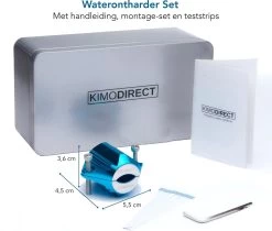 KIMO DIRECT Waterontharder Met 6 Teststrips - Waterontharder - Huishouden Tot 6 Personen - Waterfilter - 7500 Gauss - Blauw -Afwasgereedschap Winkel 1200x1020