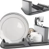 Afdruiprek Met Lekbak - Inclusief Afdruipmat - Opvouwbaar - Afwasrek Met Uitneembare Bestekhouder - Voor Bestek, Borden, Pannen En Schalen 2 Afdruiprek Met Lekbak - Inclusief Afdruipmat - Opvouwbaar - Afwasrek Met Uitneembare Bestekhouder - Voor Bestek, Borden, Pannen En Schalen -Afwasgereedschap Winkel 1200x1089