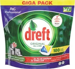 Dreft - Original - All In One - Vaatwastabletten - Citroen - 100 Stuks -Afwasgereedschap Winkel 1200x1101