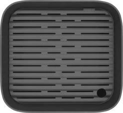 Brabantia SinkSide Afwasbak Vierkant - Met Afdruipschaal - Dark Grey -Afwasgereedschap Winkel 1200x1105