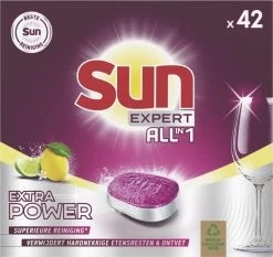 SUN® Sun Expert All-in 1 Extra Power Citroen Vaatwastabletten -Afwasgereedschap Winkel 1200x1131