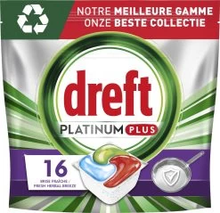 Dreft Platinum Plus All In One Machine Clean - Vaatwastabletten - 5 X 16 Tabletten -Afwasgereedschap Winkel 1200x1160 2