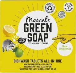 Marcel's Green Soap Vaatwastabletten Grapefruit & Limoen - 25 Stuks -Afwasgereedschap Winkel 1200x1162