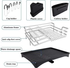 Doogo® Afdruiprek Met Bestekkorf En Lekbak Voor Keukenborden En Bestek Afdruiprek Met Draaibare Uitloop 12 Doogo® Afdruiprek Met Bestekkorf En Lekbak Voor Keukenborden En Bestek Afdruiprek Met Draaibare Uitloop -Afwasgereedschap Winkel 1200x1169 8