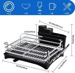 Doogo® Afdruiprek Met Bestekkorf En Lekbak Voor Keukenborden En Bestek Afdruiprek Met Draaibare Uitloop 13 Doogo® Afdruiprek Met Bestekkorf En Lekbak Voor Keukenborden En Bestek Afdruiprek Met Draaibare Uitloop -Afwasgereedschap Winkel 1200x1173 6