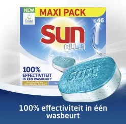 SUN® Sun All-in 1 Normaal Vaatwastabletten - 276 Tabletten - Voordeelverpakking -Afwasgereedschap Winkel 1200x1174 1