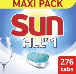 SUN® Sun All-in 1 Normaal Vaatwastabletten - 276 Tabletten - Voordeelverpakking -Afwasgereedschap Winkel 1200x1174 2