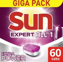 SUN® Sun Expert All-in 1 Vaatwastabletten - 60 Tabletten - Voordeelverpakking -Afwasgereedschap Winkel 1200x1174