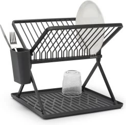 Brabantia SinkSide Afdruiprek - Inklapbaar - Compact - Dark Grey -Afwasgereedschap Winkel 1200x1191 3