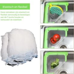 Merkloos Gootsteen Organizer - Gootsteen Afval Netje - Gootsteenontstopper - Spoelbak - Incl. 50 Netjes 15 Merkloos Gootsteen Organizer - Gootsteen Afval Netje - Gootsteenontstopper - Spoelbak - Incl. 50 Netjes -Afwasgereedschap Winkel 1200x1191 4