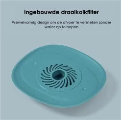 Heuts Goods - Gootsteenzeef - Gootsteenstop - Afvoerzeef - Afvoerstop - Spoelbal - Bad - Douchebak - Keuken - Wasbak - Badkuip - Siliconen - Donkerblauw -Afwasgereedschap Winkel 1200x1196 4