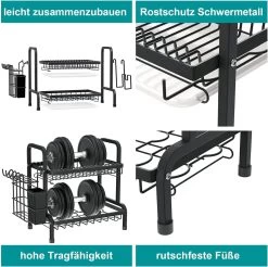 Dish Drying Rack Drainer Afdruiprek Metaal Afvoerafdruiprek Met Druppelbak Black Decker Droogrek Zwart Afdruiprek Brabantiaafdruiprek Metaal Muur -Afwasgereedschap Winkel 1200x1197 10