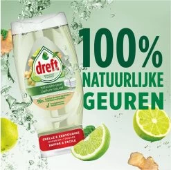 Dreft Natuurlijke Geur - Afwasmiddel - Bergamot & Gember - Ondersteboven Fles - Voordeelverpakking 8 X 370 Ml -Afwasgereedschap Winkel 1200x1197 7