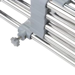 IBright Verstelbare Keukenrek - Gootsteen Mand - Afdruiprek – Vergiet – Verstelbaar In Lengte - Uitschuifbaar - RVS Grijs -Afwasgereedschap Winkel 1200x1200 361