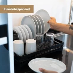 Baulk® - Afdruiprek - Afdruiprek Met Lekbak - Afwas - Droogrek Afwas - RVS - Bestekbak - Modern -Afwasgereedschap Winkel 1200x1200 407