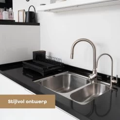 Baulk® - Afdruiprek - Afdruiprek Met Lekbak - Afwas - Droogrek Afwas - RVS - Bestekbak - Modern -Afwasgereedschap Winkel 1200x1200 411
