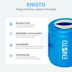 ENISTO® Magnetische Waterontharder Small – Waterontharder Magneet – Douchefilter – Waterontkalker – Waterverzachter – Antikalk – Blauw – RVS -Afwasgereedschap Winkel 1200x1200 435