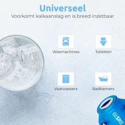 ENISTO® Magnetische Waterontharder Small – Waterontharder Magneet – Douchefilter – Waterontkalker – Waterverzachter – Antikalk – Blauw – RVS -Afwasgereedschap Winkel 1200x1200 437