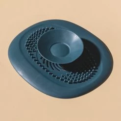 Heuts Goods - Gootsteenzeef - Gootsteenstop - Afvoerzeef - Afvoerstop - Spoelbal - Bad - Douchebak - Keuken - Wasbak - Badkuip - Siliconen - Donkerblauw -Afwasgereedschap Winkel 1200x1200 488