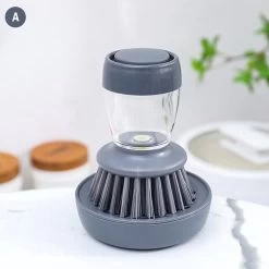 Afwasborstel Met Zeepdispenser – Met 3 Verschillende Opzet Stukken – Inclusief Houder – Grijs – Afwas Borstel Zeepreservoir – Zeep Handborstel – Doseerpomp – Afwasmiddel Dispenser – Navulbaar -Afwasgereedschap Winkel 1200x1200 526