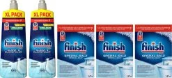 Finish Zout Vaatwaszout 3 X 1,2kg & Glansspoelmiddel 2 X 750ml