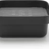 Brabantia SinkSide Afwasbak Vierkant - Met Afdruipschaal - Dark Grey -Afwasgereedschap Winkel 1200x720