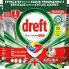 Dreft Platinum Plus All In One - Vaatwastabletten - Citroen - Voordeelverpakking 5 X 25 Stuks
