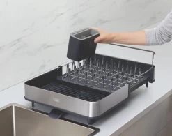 Extend Steel Uitschuifbaar Afdruiprek - Grijs - Joseph Joseph -Afwasgereedschap Winkel 1200x947