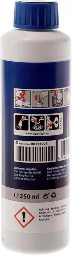 Bosch / Siemens Vaatwasser Reiniger - 250 Ml -Afwasgereedschap Winkel 338x1200