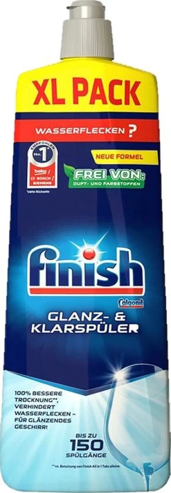Finish Vaatwaszout 4kg Doos - Zout Voor De Vaatwasser + Finish - Glansspoelmiddel - 800 Ml -Afwasgereedschap Winkel 417x1200