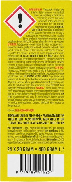 Marcel's Green Soap Vaatwastabletten Grapefruit & Limoen - 25 Stuks -Afwasgereedschap Winkel 478x1200