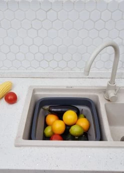 YUGN BLACK Opvouwbare Afwasteil 9 Liter - Afwasbak Teil Wasteil - Afwasbak Vierkant - Afwasteil Opvouwbaar - Ruimtebesparend - Cadeau Tip -Afwasgereedschap Winkel 863x1200