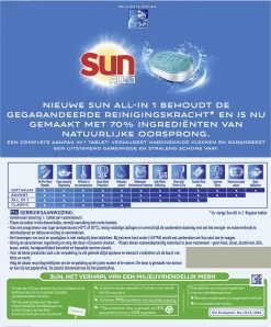 SUN® Sun All-in 1 Normaal Vaatwastabletten - 62 Tabletten - Voordeelverpakking 10 SUN® Sun All-in 1 Normaal Vaatwastabletten - 62 Tabletten - Voordeelverpakking -Afwasgereedschap Winkel 995x1200 1